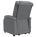 Sillón de masaje elevable cuero sintético gris