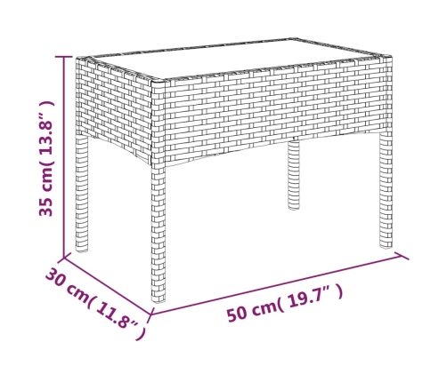 Set muebles de jardín 4 piezas y cojines ratán sintético marrón