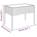 Set muebles de jardín 4 piezas y cojines ratán sintético marrón