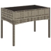 Set de muebles de jardín 4 pzas y cojines ratán sintético gris