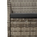 Set de muebles de jardín 4 pzas y cojines ratán sintético gris