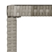 Set de muebles de jardín 4 pzas y cojines ratán sintético gris