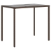Set muebles de jardín 6 piezas y cojines ratán sintético marrón