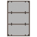 Set muebles de jardín 6 piezas y cojines ratán sintético marrón
