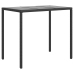Set muebles de jardín 6 piezas y cojines ratán sintético negro