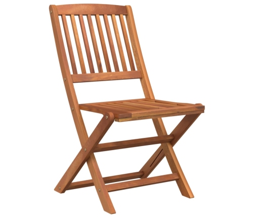 Juego de comedor de jardín 5 piezas madera maciza de acacia