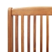 Juego de comedor de jardín 5 piezas madera maciza de acacia