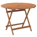 Juego de comedor de jardín 5 piezas madera maciza de acacia