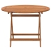 Juego de comedor de jardín 5 piezas madera maciza de acacia