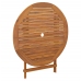 Juego de comedor de jardín 5 piezas madera maciza de acacia