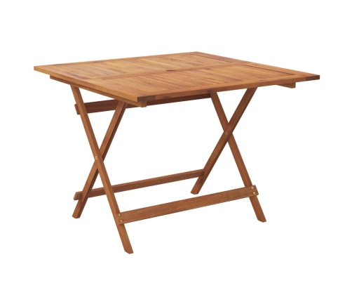 Juego de comedor de jardín 5 piezas madera maciza de acacia