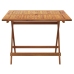 Juego de comedor de jardín 5 piezas madera maciza de acacia