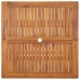Juego de comedor de jardín 5 piezas madera maciza de acacia