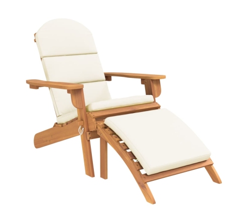 Juego de muebles de jardín Adirondack 3 piezas madera acacia