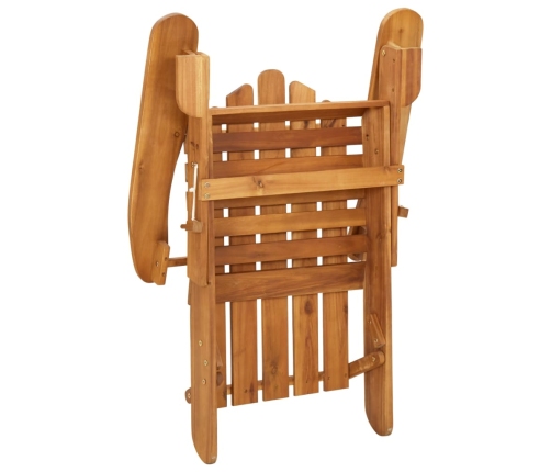 Juego de muebles de jardín Adirondack 3 piezas madera acacia