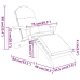 Juego de muebles de jardín Adirondack 3 piezas madera acacia