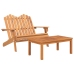 Juego de muebles de jardín Adirondack 4 piezas madera acacia