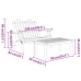 Juego de muebles de jardín Adirondack 4 piezas madera acacia
