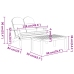 Juego de muebles de jardín Adirondack 4 piezas madera acacia