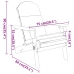 Juego de muebles de jardín Adirondack 4 piezas madera acacia