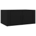 vidaXL Mesa de centro madera contrachapada negro 80x50x36 cm