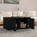 vidaXL Mesa de centro madera contrachapada negro 80x50x36 cm