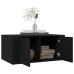 vidaXL Mesa de centro madera contrachapada negro 80x50x36 cm