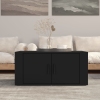 vidaXL Mesa de centro madera contrachapada negro 80x50x36 cm