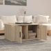 vidaXL Mesa de centro madera contrachapada roble Sonoma 80x50x36 cm