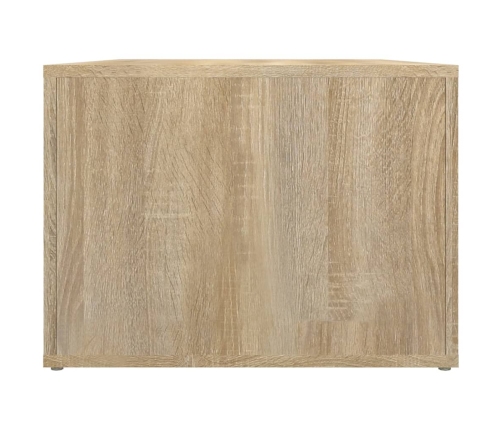 vidaXL Mesa de centro madera contrachapada roble Sonoma 80x50x36 cm