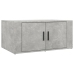 Mesa de centro madera contrachapada gris hormigón 80x50x36 cm