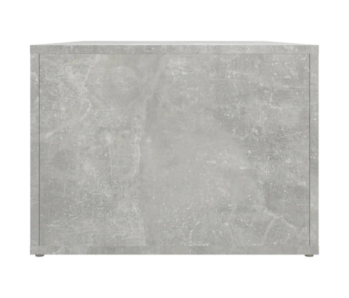 Mesa de centro madera contrachapada gris hormigón 80x50x36 cm