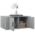 Mesa de centro madera contrachapada gris Sonoma 80x50x36 cm