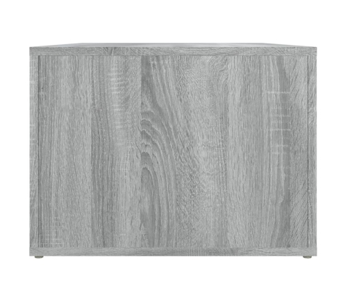 Mesa de centro madera contrachapada gris Sonoma 80x50x36 cm