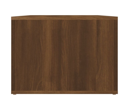 Mesa de centro madera contrachapada roble marrón 80x50x36 cm