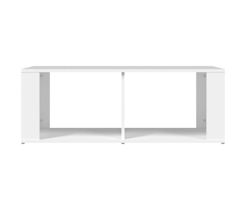 vidaXL Mesa de centro madera contrachapada blanco 100x50x36 cm