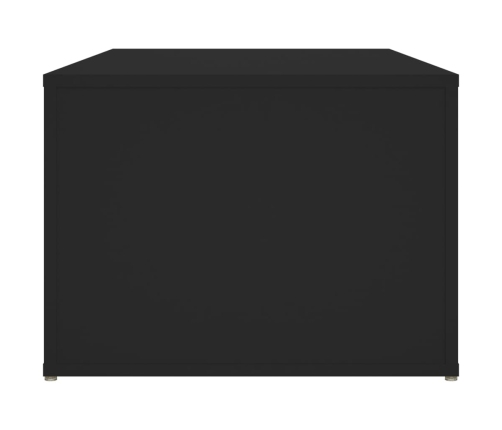 vidaXL Mesa de centro madera contrachapada negro 100x50x36 cm