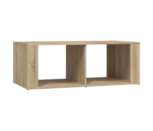 vidaXL Mesa de centro madera contrachapada roble Sonoma 100x50x36 cm