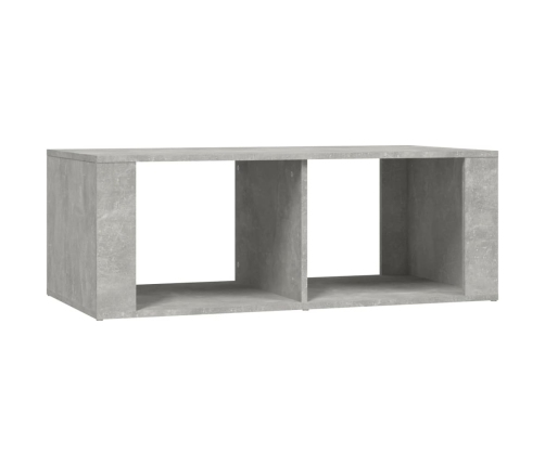 Mesa de centro madera contrachapada gris hormigón 100x50x36 cm