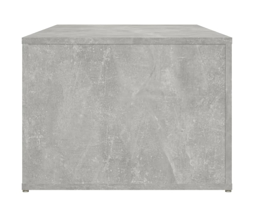 Mesa de centro madera contrachapada gris hormigón 100x50x36 cm