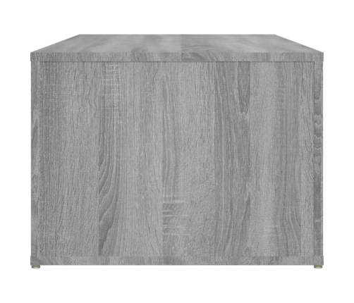 Mesa de centro madera contrachapada gris Sonoma 100x50x36 cm