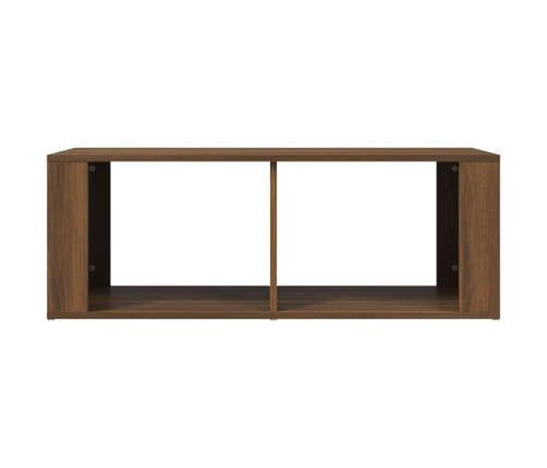 Mesa de centro madera contrachapada roble marrón 100x50x36 cm