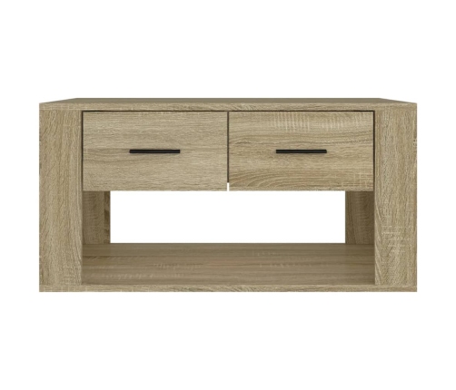 Mesa de centro madera contrachapada roble Sonoma 80x50x40 cm