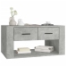 Mesa de centro madera contrachapada gris hormigón 80x50x40 cm