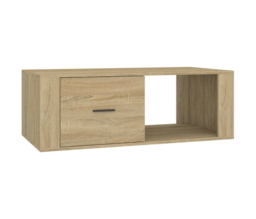 Mesa de centro madera contrachapada roble Sonoma 100x50,5x35 cm