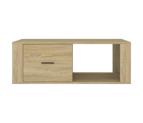 Mesa de centro madera contrachapada roble Sonoma 100x50,5x35 cm