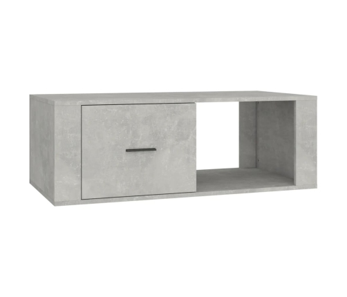 Mesa de centro madera contrachapada gris hormigón 100x50,5x35cm