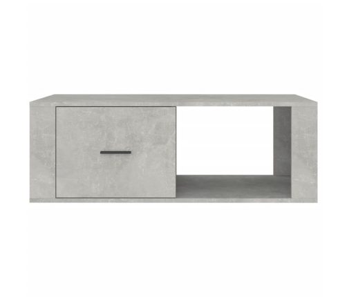 Mesa de centro madera contrachapada gris hormigón 100x50,5x35cm