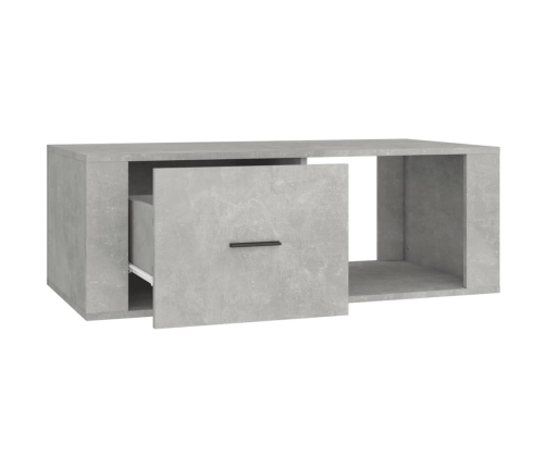 Mesa de centro madera contrachapada gris hormigón 100x50,5x35cm