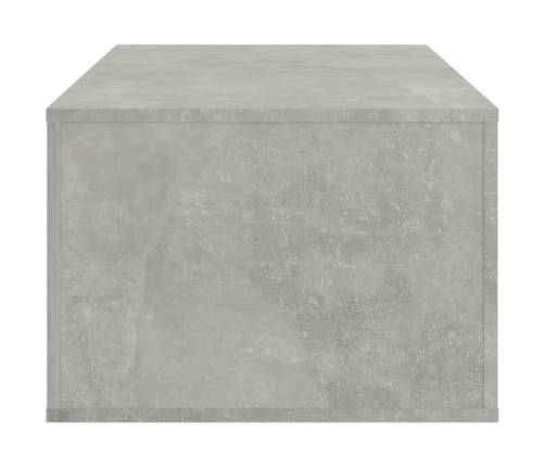 Mesa de centro madera contrachapada gris hormigón 100x50,5x35cm